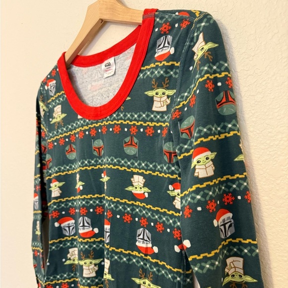 Hanna Andersson Star Wars PJ Set – Grogu Top S + Joggers M – Organic Cotton - Picture 4 of 9